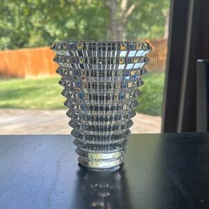 Baccarat Crystal Vase with Prism Design